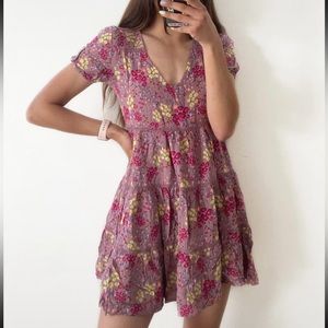 NWT wild fable tiered floral babydoll dress